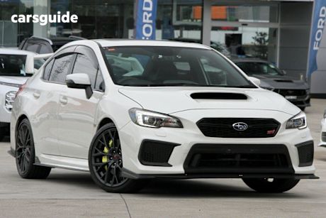 White 2018 Subaru WRX Sedan Sti Premium (Awd)