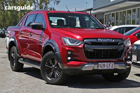 Red 2021 Isuzu D-MAX Crew Cab Utility X-Terrain (4X4)