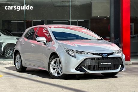 Silver 2020 Toyota Corolla Hatchback Ascent Sport (Hybrid)