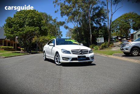 White 2015 Mercedes-Benz C250 Coupe Avantgarde