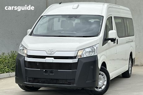 White 2021 Toyota HiAce Bus Slwb Commuter (12 Seats)