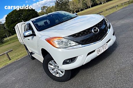 White 2014 Mazda BT-50 Dual Cab Utility Xtr (4X4)