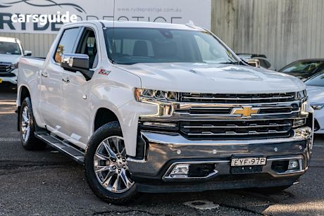 White 2022 Chevrolet Silverado Crew Cab Utility 1500 Ltz Premium Tech Pack