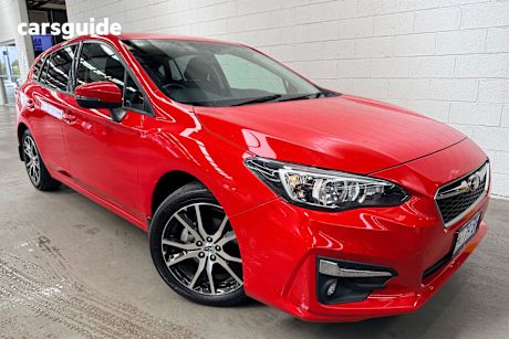 Red 2017 Subaru Impreza Hatchback 2.0L (Awd)