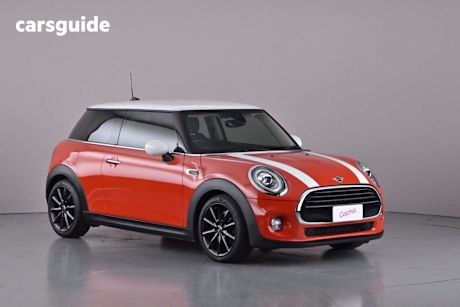 Orange 2018 Mini Cooper Hatchback 3D Hatch