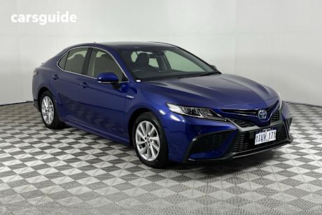 Blue 2021 Toyota Camry Sedan Ascent Sport Hybrid