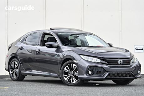 Grey 2018 Honda Civic Hatchback Vti-Lx
