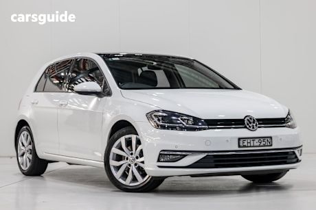 White 2019 Volkswagen Golf Hatchback 110 Tsi Highline