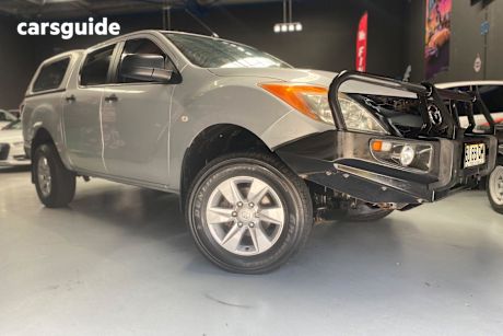 Silver 2013 Mazda BT-50 Dual Cab Utility Xt (4X4)