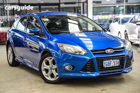 Blue 2013 Ford Focus Hatchback Sport
