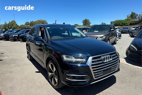 Blue 2017 Audi Q7 Wagon 3.0 Tdi Quattro
