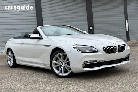 White 2017 BMW 640I Convertible