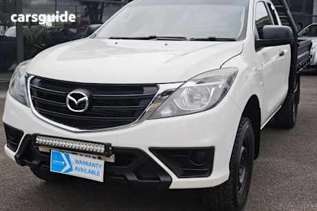 White 2018 Mazda BT-50 Freestyle Cab Chassis Xt (4X2) (5Yr)