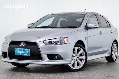 Silver 2015 Mitsubishi Lancer Hatchback Gsr Sportback