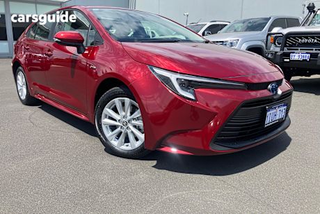 Red 2024 Toyota Corolla Sedan Ascent Sport Hybrid
