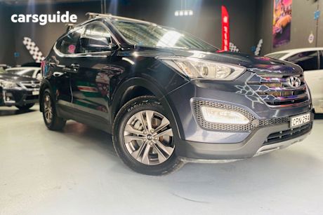 Blue 2012 Hyundai Santa FE Wagon Active Crdi (4X4)