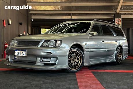 Silver 1997 Nissan Stagea SUV 25G FOUR WGNC34 4DR WAGON 4SP AUTO 2.5I