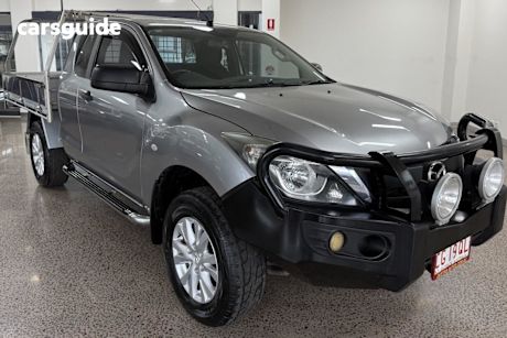 White 2015 Mazda BT-50 Freestyle Cab Chassis Xt (4X4)