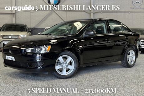 Black 2013 Mitsubishi Lancer Sedan Es