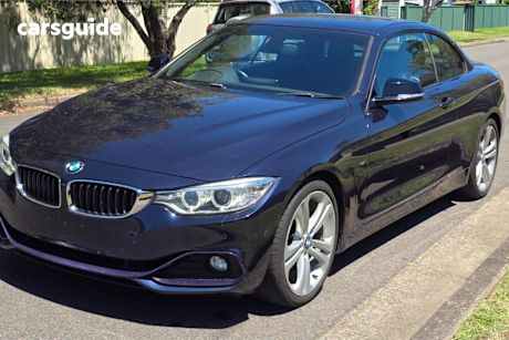 Blue 2015 BMW 428I Convertible Sport Line
