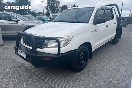 White 2011 Toyota Hilux Dual Cab Pick-up Sr