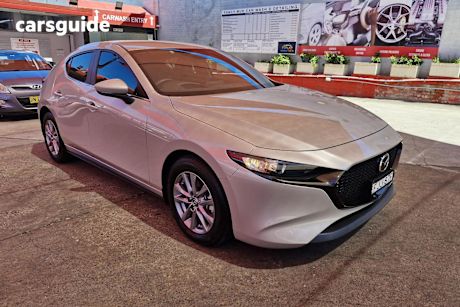 Beige 2024 Mazda 3 Hatchback G20 Pure