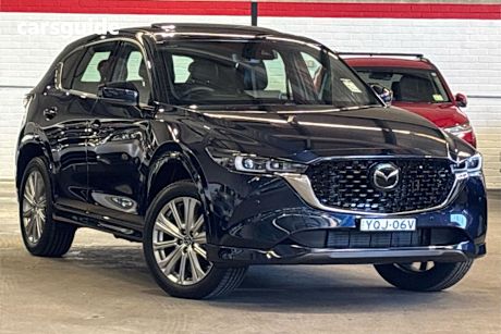 Blue 2022 Mazda CX-5 Wagon Akera Turbo (Awd)