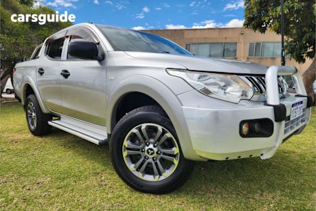 Silver 2015 Mitsubishi Triton Dual Cab Utility Gls (4X4)
