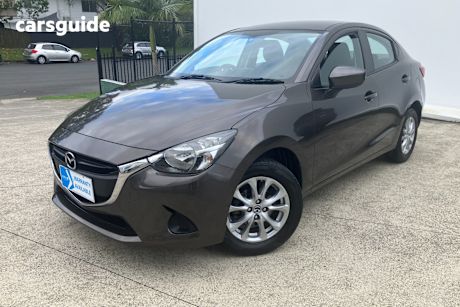 Brown 2016 Mazda 2 Sedan Maxx