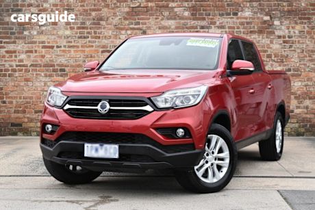 Red 2019 Ssangyong Musso Dual Cab Utility Ultimate