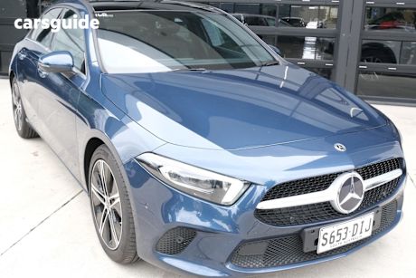 Blue 2020 Mercedes-Benz A180 Sedan