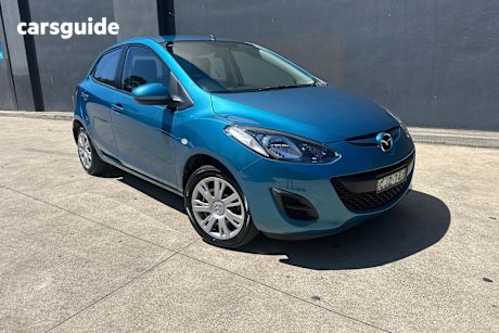 Blue 2012 Mazda 2 Hatchback Maxx