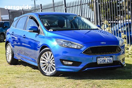 Blue 2017 Ford Focus Hatchback Sport