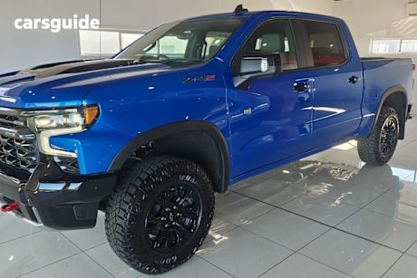 Blue 2025 Chevrolet Silverado Crew Cab Pickup 1500 Zr2