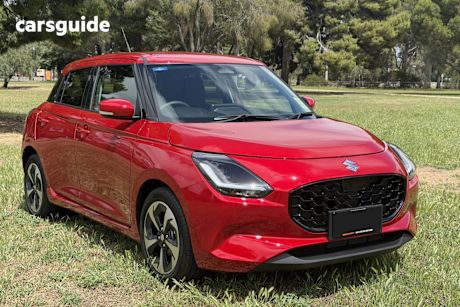 Red 2025 Suzuki Swift Hatchback Hybrid Glx
