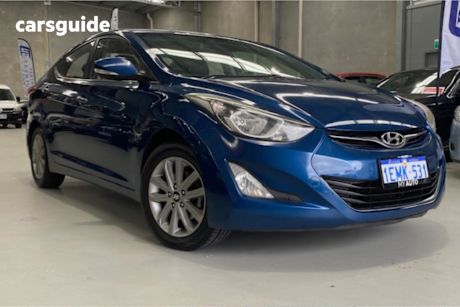 Blue 2014 Hyundai Elantra Sedan Trophy