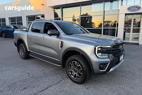 Silver 2023 Ford Ranger Double Cab Pick Up Wildtrak 3.0 (4X4)