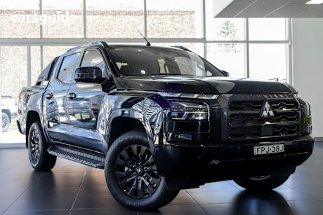 Black 2024 Mitsubishi Triton Double Cab Pick Up Gsr (4X4) 1T Payload