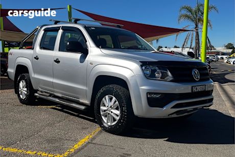 Silver 2017 Volkswagen Amarok Dual Cab Utility Tdi420 Core Plus (4X4)