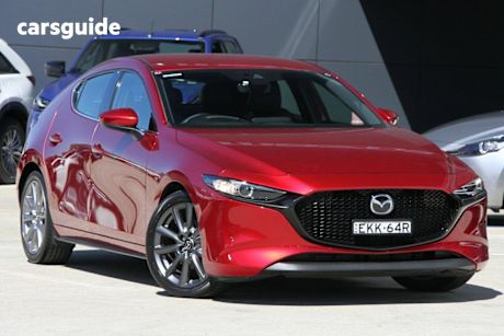 Red 2020 Mazda 3 Hatchback G25 Gt