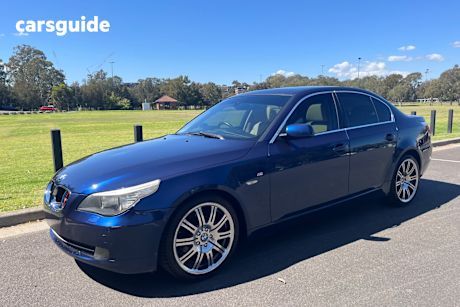 Blue 2008 BMW 520D Sedan