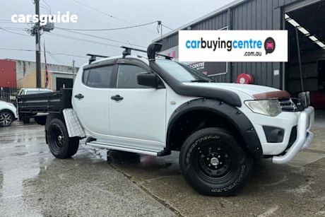 White 2013 Mitsubishi Triton Double Cab Utility Glx (4X4)