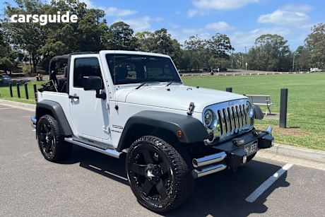 White 2013 Jeep Wrangler Softtop Sport (4X4)