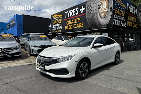 White 2020 Honda Civic Sedan Vti