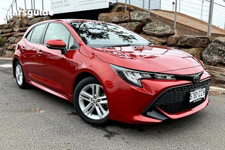 Red 2019 Toyota Corolla Hatchback Ascent Sport