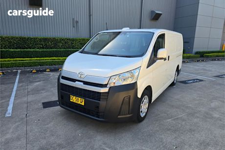 White 2021 Toyota HiAce Van Lwb (4 Door Option)