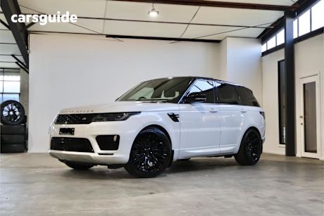 White 2018 Land Rover Range Rover Sport SUV TDV6 SE 4X4