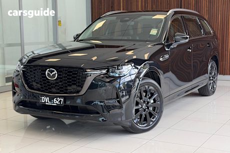 Black 2025 Mazda CX-80 Wagon P50E Gt