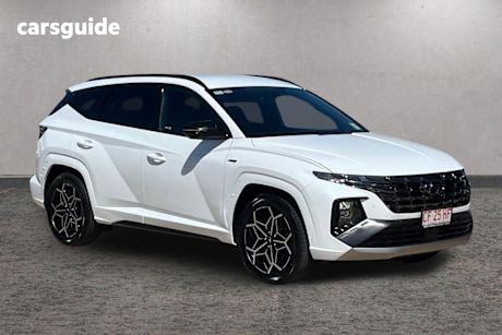 White 2023 Hyundai Tucson Wagon Elite N Line (Awd)