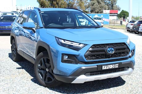 Blue 2024 Toyota RAV4 Wagon Edge (Awd) Hybrid